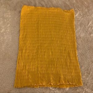 Yellow Stretchy Tube Top